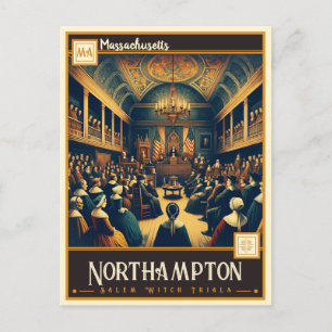 Carte Postale Northampton, Massachusetts VINTAGE