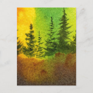 Carte postale "Northern Lights #6" Road Country Ro