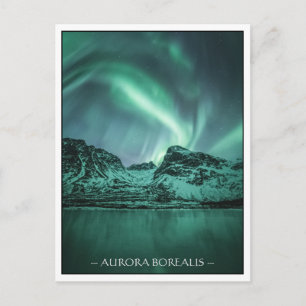 Carte Postale Northern Lights Nature Photo