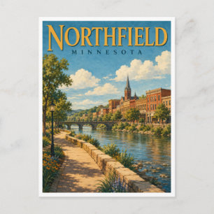 Carte Postale Northfield Minnesota Cannon River GeoSaga