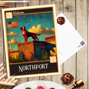 Carte Postale Northport, Alabama Vintage