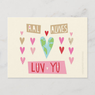 Carte postale Northumbrian LOVE