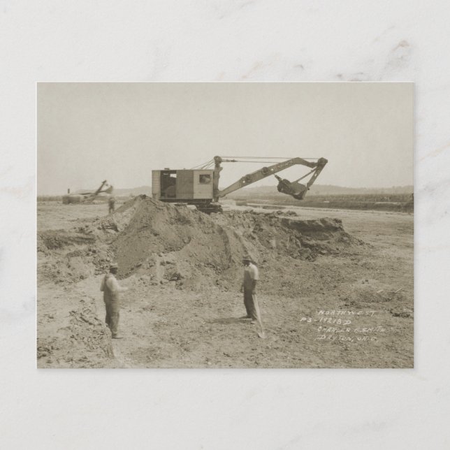 Carte Postale Northwest Crane and Shovel INGÉNIEUR DE MAINTENANC (Devant)