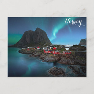 Carte Postale Norvège Aurora boréale