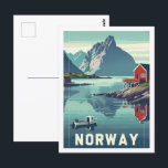 Carte Postale Norvège Europe Vintage Lieu de voyage célèbre<br><div class="desc">Norvège Europe Vintage Lieu de voyage célèbre</div>