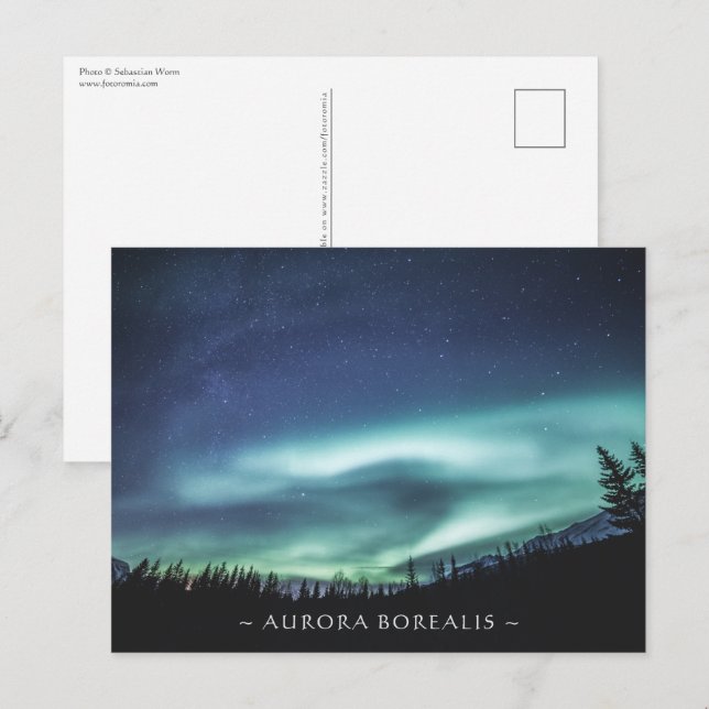 Carte postale Norvège Northern Lights (Devant / Derrière)