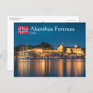 Carte Postale Norvège Oslo Akershus Forteresse