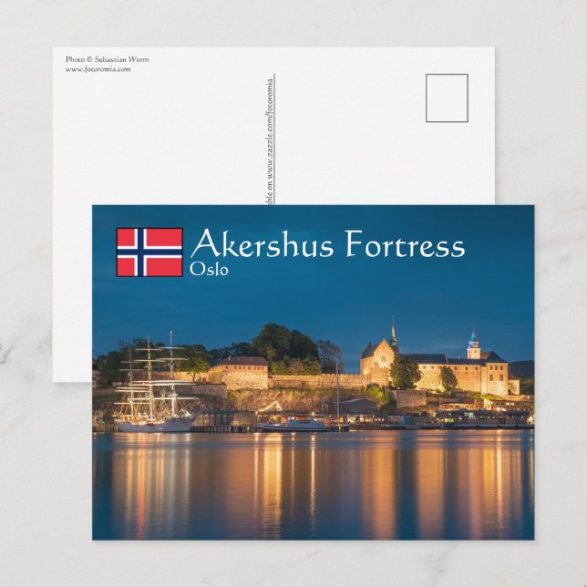 Carte Postale Norvège Oslo Akershus Forteresse (Devant / Derrière)