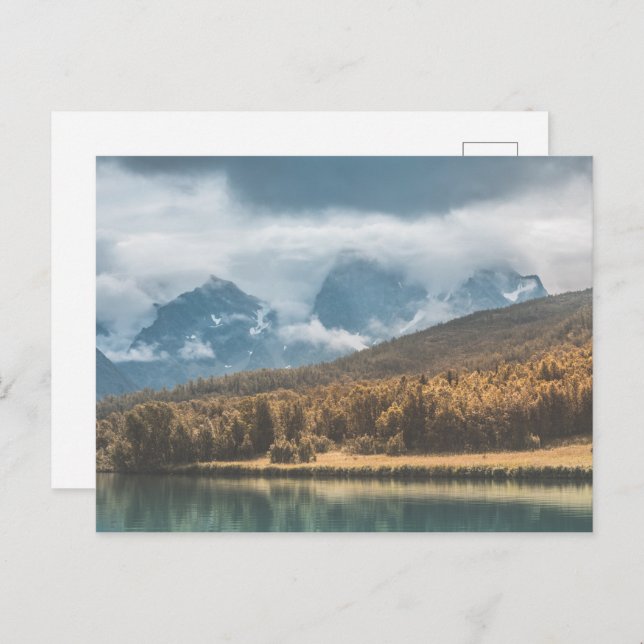 Carte Postale Norvège - Paysage d'automne (Devant / Derrière)