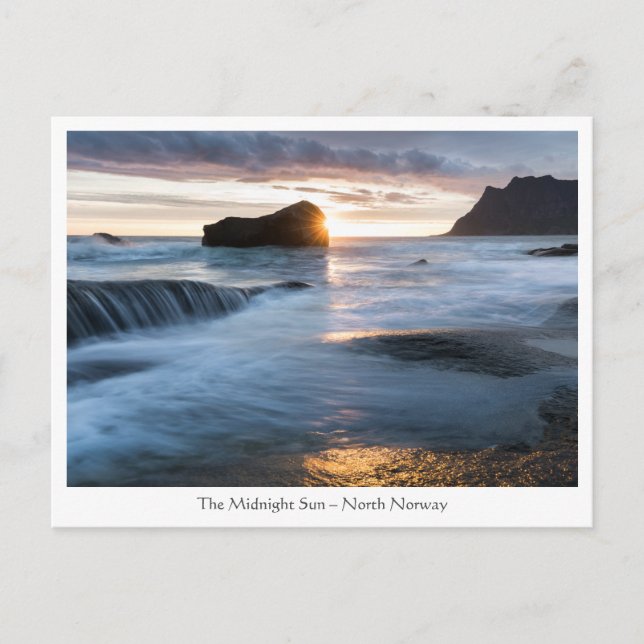 Carte Postale Norvège Soleil de minuit (Devant)