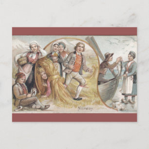 Carte Postale Norvège vintage