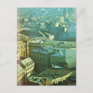 Carte Postale Norvège vintage, Oslo, Centre-ville