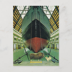 Carte Postale Norvège vintage, Oslo, 'Fram' de Nansen