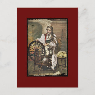 Carte Postale Norvégienne à une roue tournante