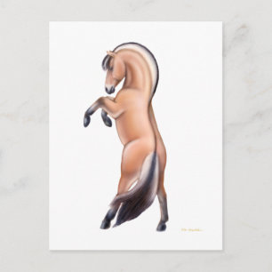 Carte postale norvégienne du fjord Horse