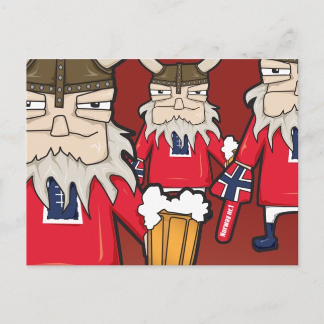 Carte postale norvégienne Viking (Devant)