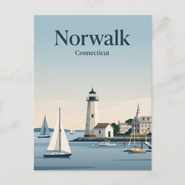 Carte Postale Norwalk Connecticut (Devant)