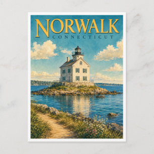 Carte Postale Norwalk Connecticut Sheffield Island GeoSaga
