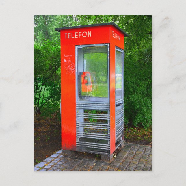Carte Postale Norwegian Telephone Booth (Devant)
