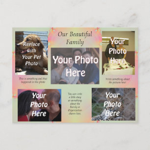 Carte Postale Nos belles photos de famille