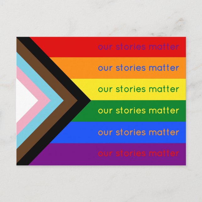 Carte Postale Nos Histoires Comptent Fierté Gay Intersection Arc (Devant)
