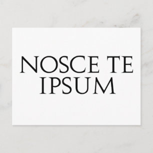 Carte Postale Nosce Te Ipsum