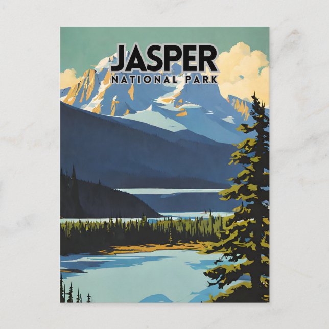 Carte Postale Nostalgie du parc national Jasper (Devant)