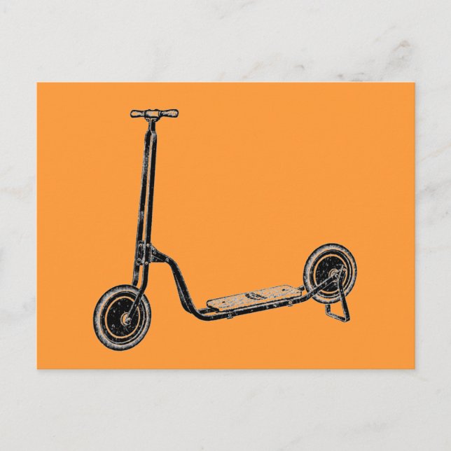 Carte Postale Nostalgie vintage Toy Scooter (Devant)