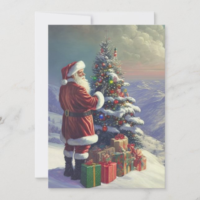 Carte postale nostalgique Noël (Devant)