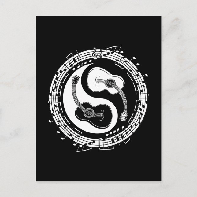 Carte Postale Notation de Yin Guit (Devant)