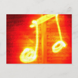 Carte Postale Note de musique exotique