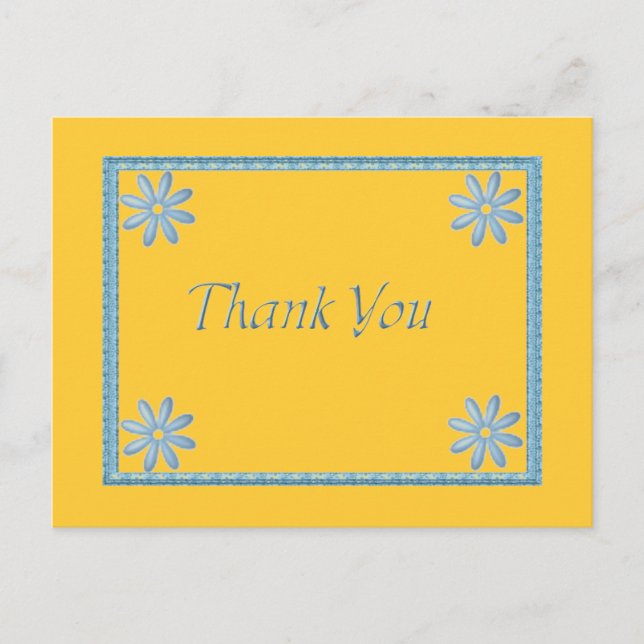 Carte Postale Note de remerciement du mariage (Devant)