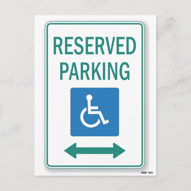 Carte Postale Note de stationnement incorrecte (Devant)