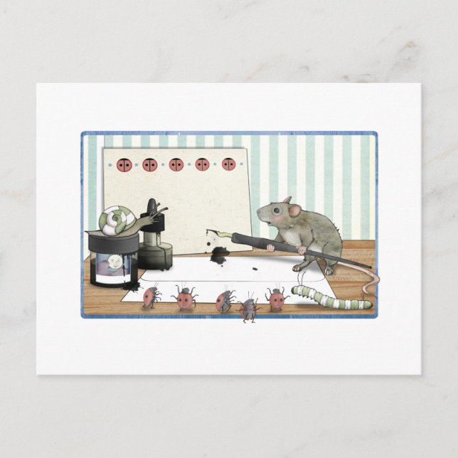Carte Postale Note d'une souris (Devant)