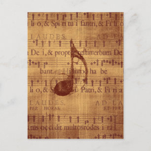 Carte Postale Note musicale