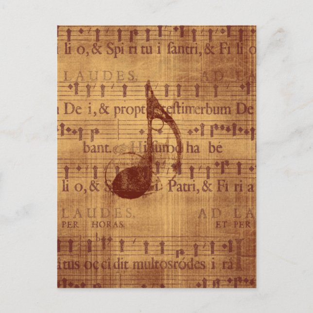 Carte Postale Note musicale (Devant)