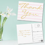 Carte Postale Note personnalisée Moderne Elégant Merci<br><div class="desc">Créez votre propre carte postale personnalisée,  personnalisée,  moderne rayures élégante merci note. Entrez simplement votre message / note de remerciement. Elégante carte postale de remerciement pour utilisation sur mariage,  anniversaire de mariage,  anniversaire,  remise de diplômes,  douche nuptiale,  baby shower,  jours fériés,  ou tout autre envoi spécial lié à l'occasion.</div>
