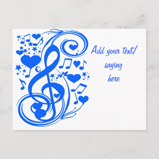 Carte Postale Notes d'amour_ (Devant)