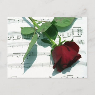 Carte Postale Notes d'amour