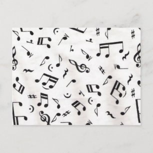 Carte Postale Notes de musique