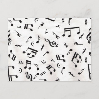 Carte Postale Notes de musique
