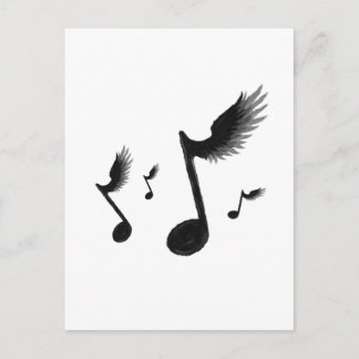 Carte Postale Notes de vol