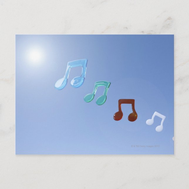 Carte Postale Notes musicales (Devant)