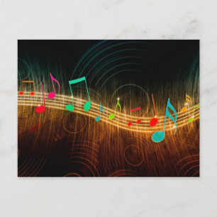 Carte Postale Notes musicales