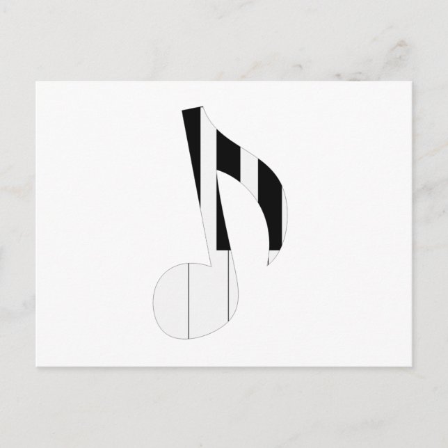 Carte Postale Notes musicales (Devant)