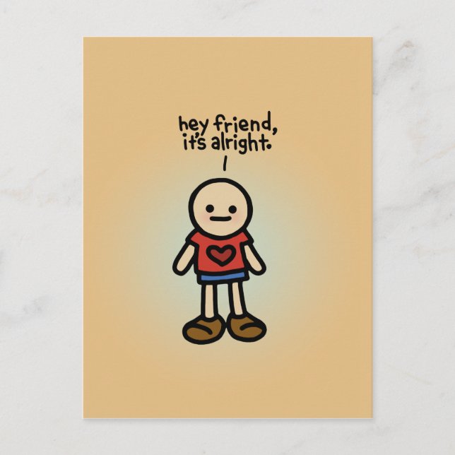 Carte Postale notes pour mes amis. (Devant)