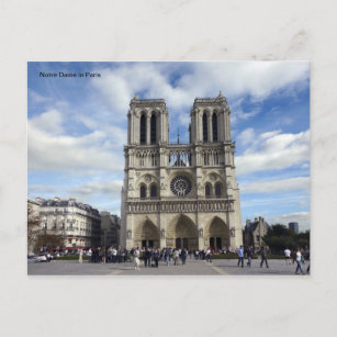Carte Postale Notre Dame à Paris