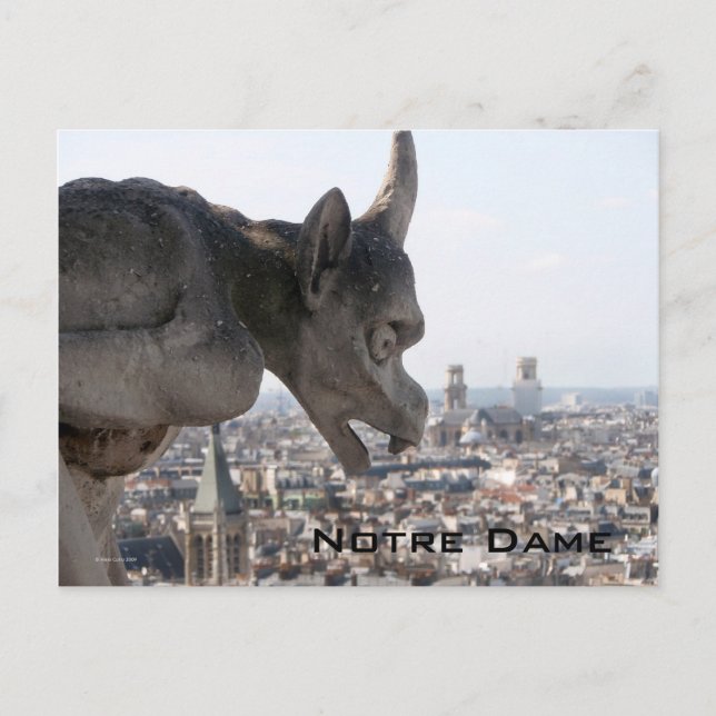 Carte postale Notre Dame Chimera (Devant)