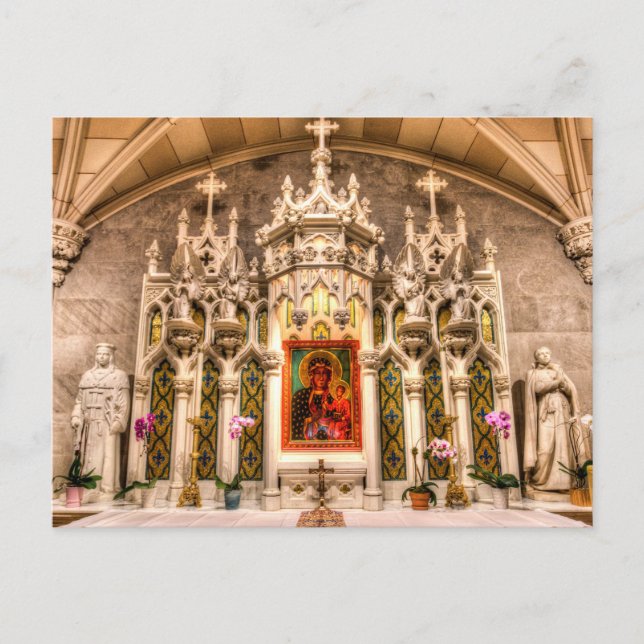 Carte Postale Notre-Dame De Czestochowa Altar NY (Devant)