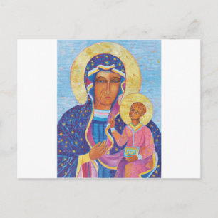 Carte Postale Notre-Dame de Czestochowa Vierge noire Pologne
